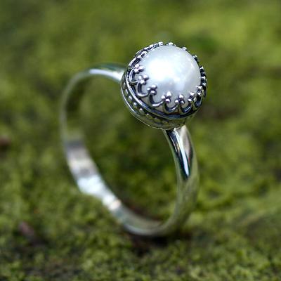 Single stone sale silver rings